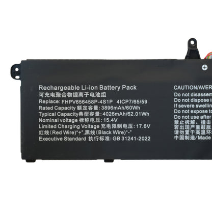 Replacement FHPV656458P-4S1P 3896mAh Battery for Mechanical Revolution Boundless 14ProA Laptop