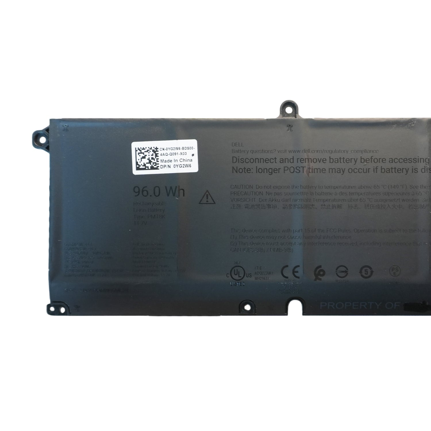 Genuine 96Wh PMT8K Laptop Battery For Alienware 16 Area-51 18 Area-51 Series