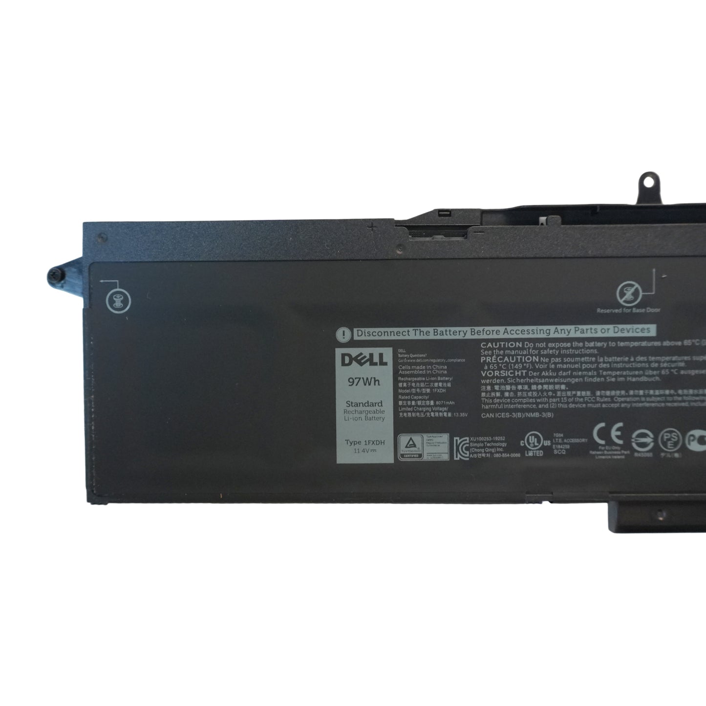 NEW 97Wh 6‑Cell 1FXDH Battery Replacement for Dell Latitude 5501 & Precision 3541 Laptop