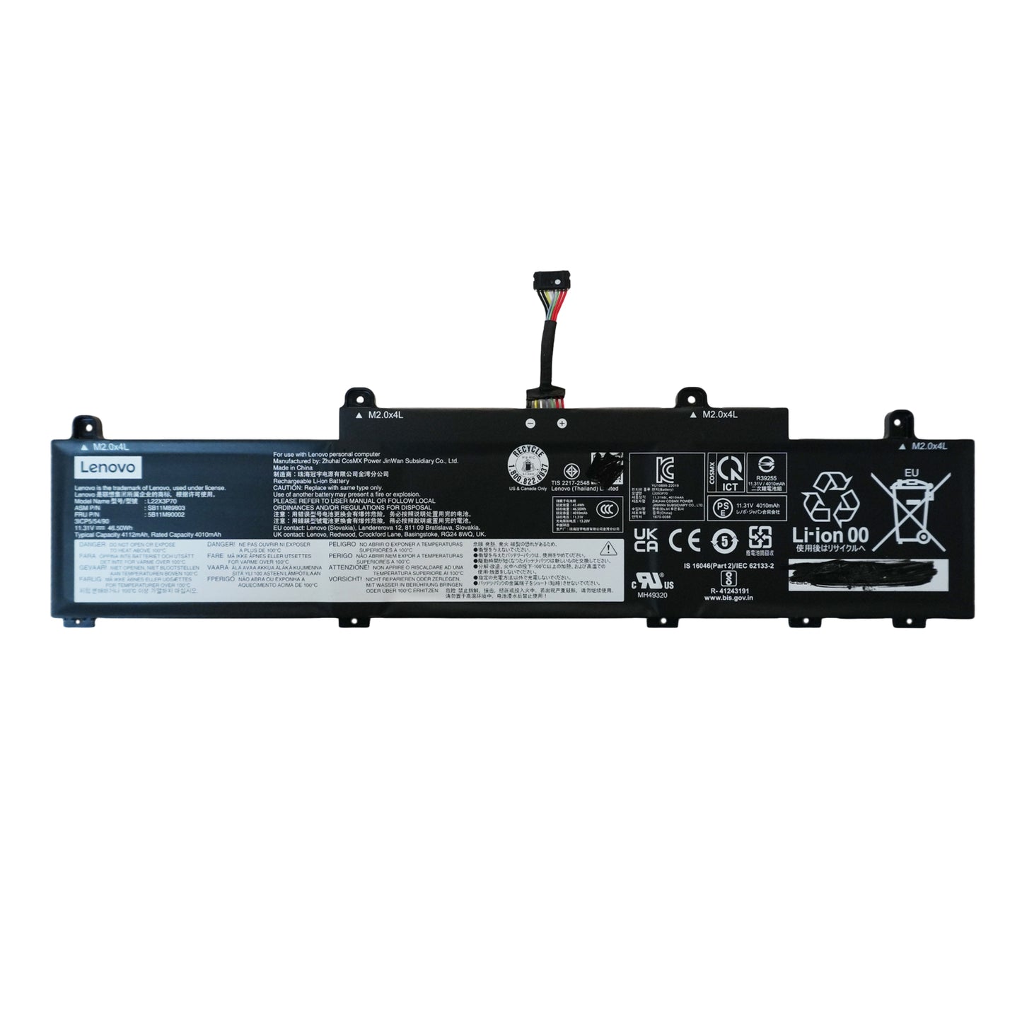 Original L22X3P70 L22B3P70 L22L3P70 Battery Replacement for Lenovo ThinkPad L14 L15 Gen 3 Gen 4 Laptop