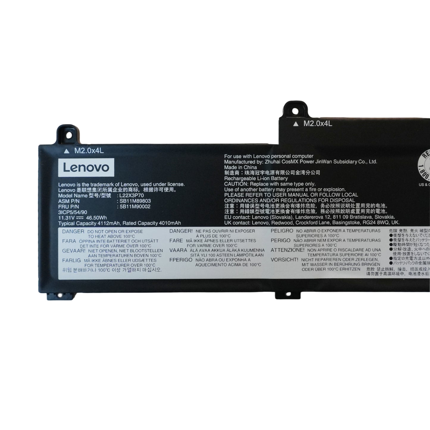 Original L22X3P70 L22B3P70 L22L3P70 Battery Replacement for Lenovo ThinkPad L14 L15 Gen 3 Gen 4 Laptop