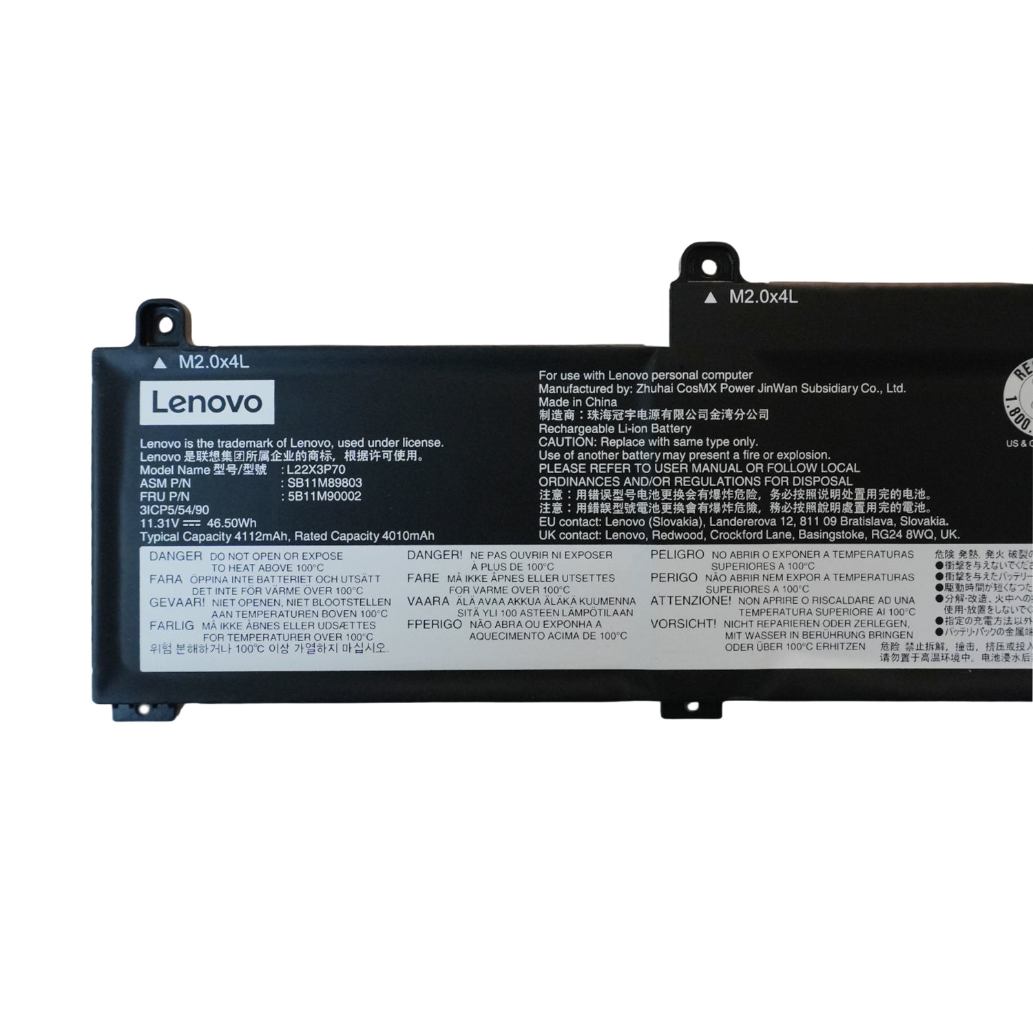 Original L22X3P70 L22B3P70 L22L3P70 Battery Replacement for Lenovo ThinkPad L14 L15 Gen 3 Gen 4 Laptop