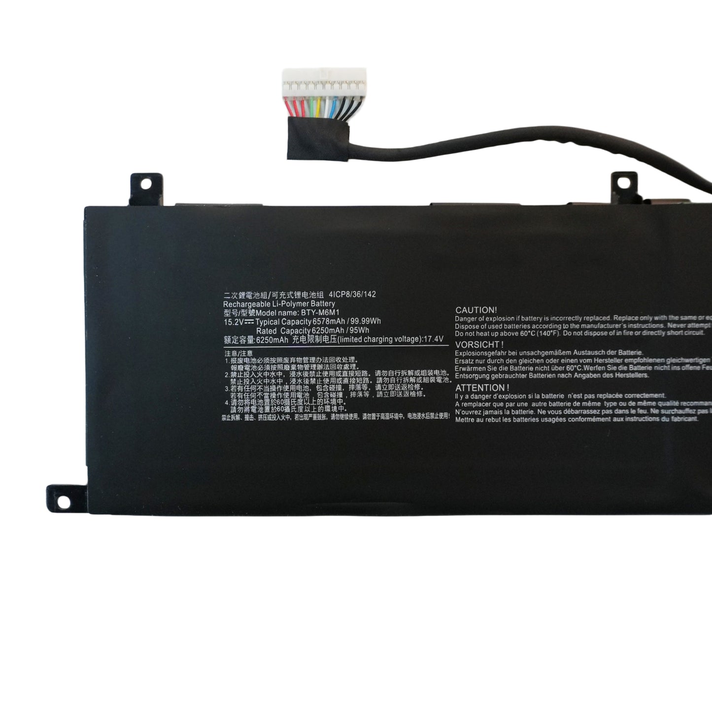 Original BTY-M6M1  Battery Replacement for MSI MS-17P1 Stealth GS77 Gaming Laptop