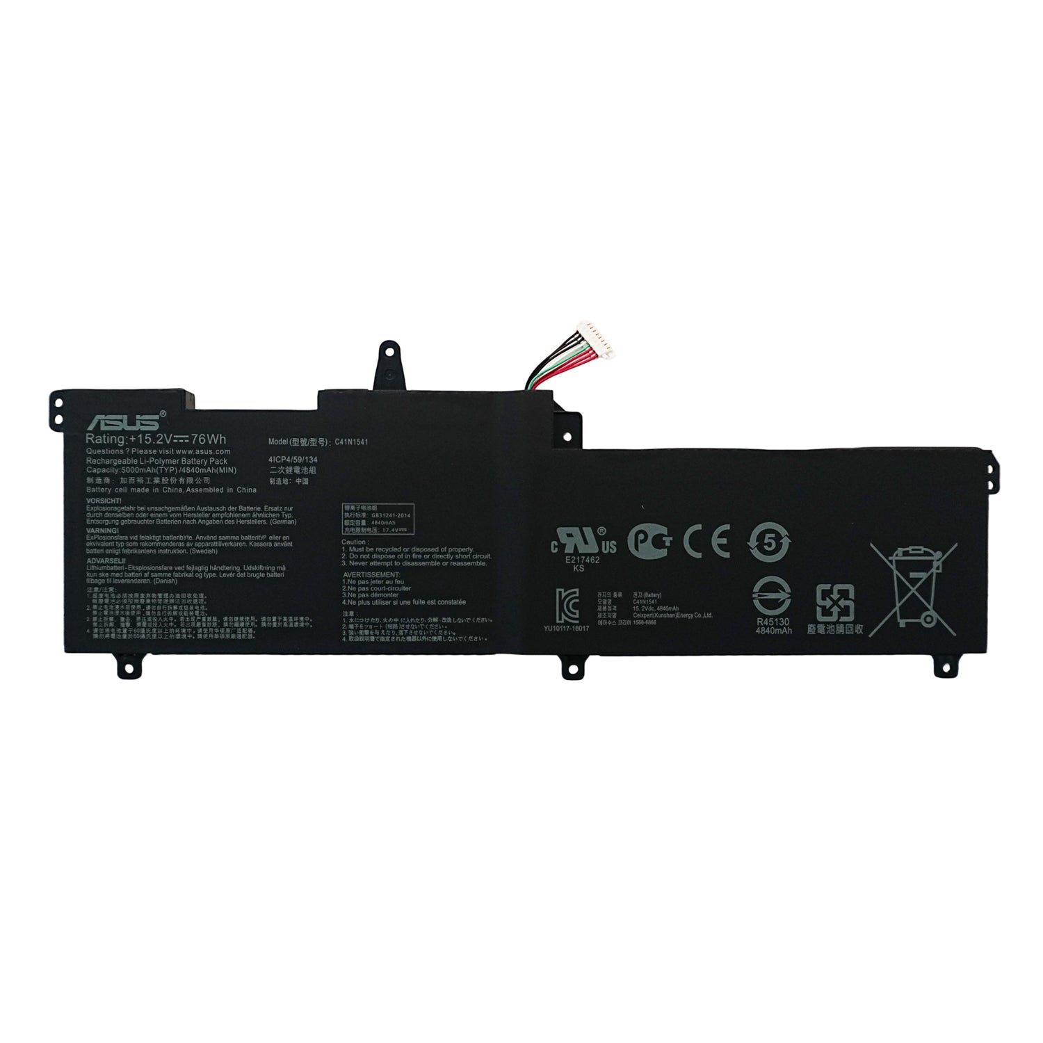 new Genuine C41N1541 Battery for ASUS ROG Strix GL702VS GL702VM GL702VT GL702ZC