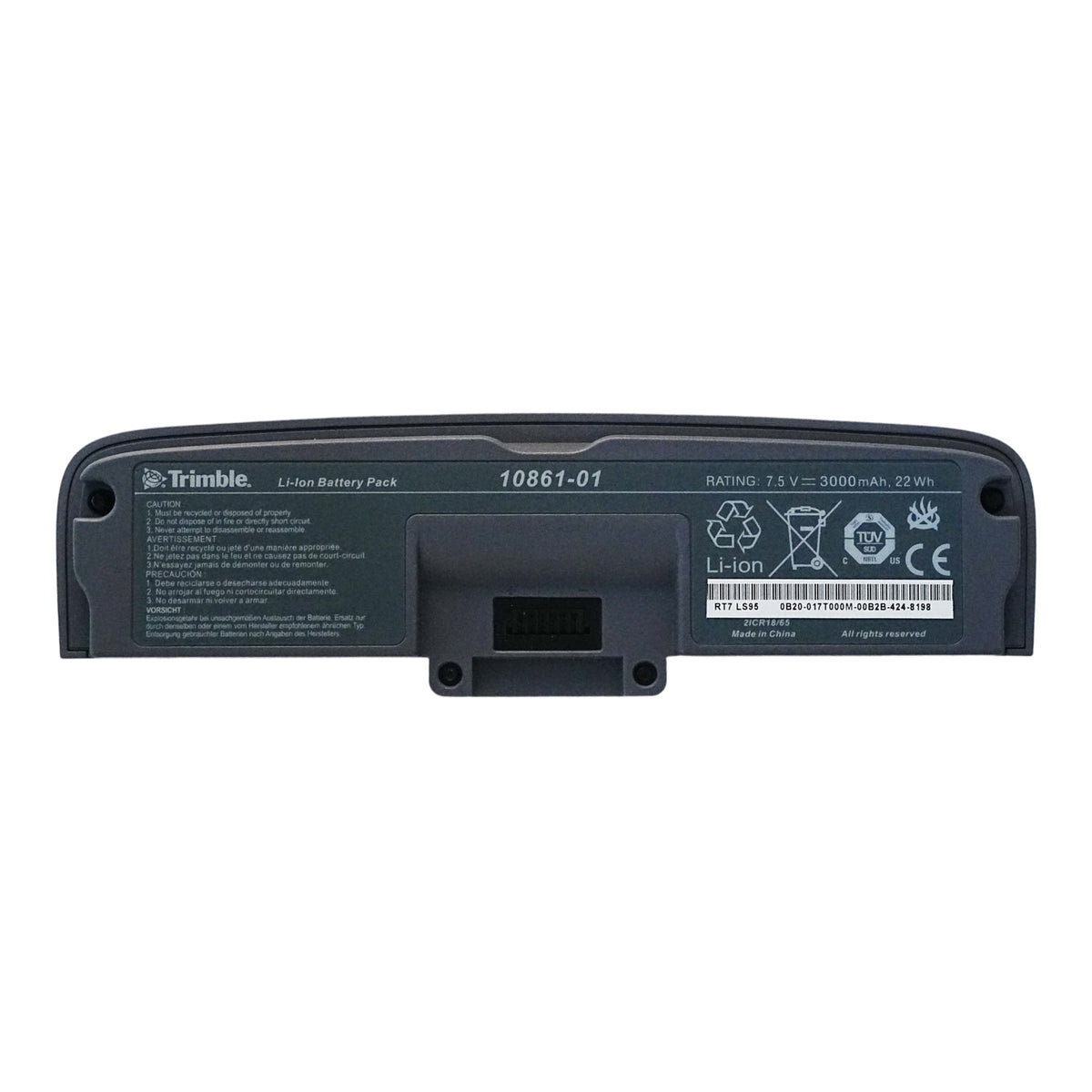Trimble 10861-01 Battery 3000mAh 7.5V Li-ion Replacement