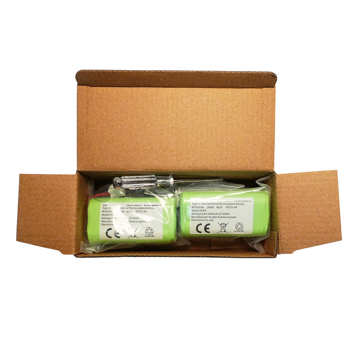 2-Pack PA04 2600mAh Replacement Battery for Eufy RoboVac and Ecovacs Deebot