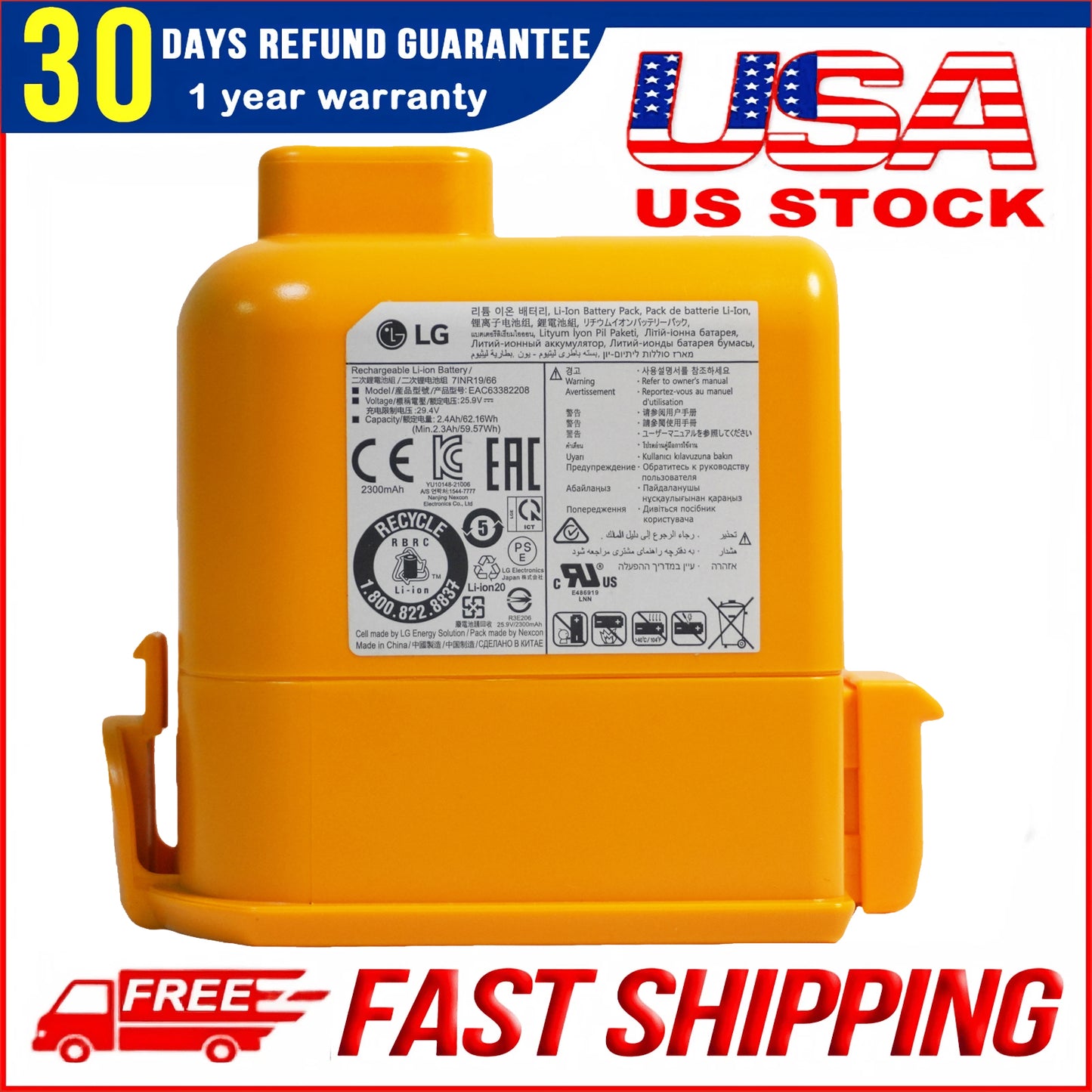 LG Vacuum Battery  For LG CordZero A9S A9M A9K-PRO A9MAX A9T-Ultra A9N A9Plus A907 A939