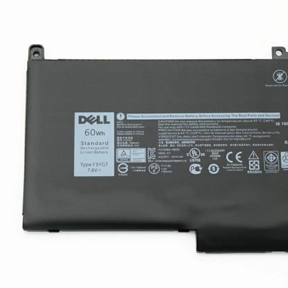 F3YGT 2X39G 60WH Laptop Battery for Dell Latitude 12 7000 7280 7290 13 7000 7380 7390 P29S002 14 7000 7480 7490 E7280 E7480 E7490 E7290 E7380 Battery fits Dell 453-BBCF 451-BBYE KG7VF DM3WC DM6WC
