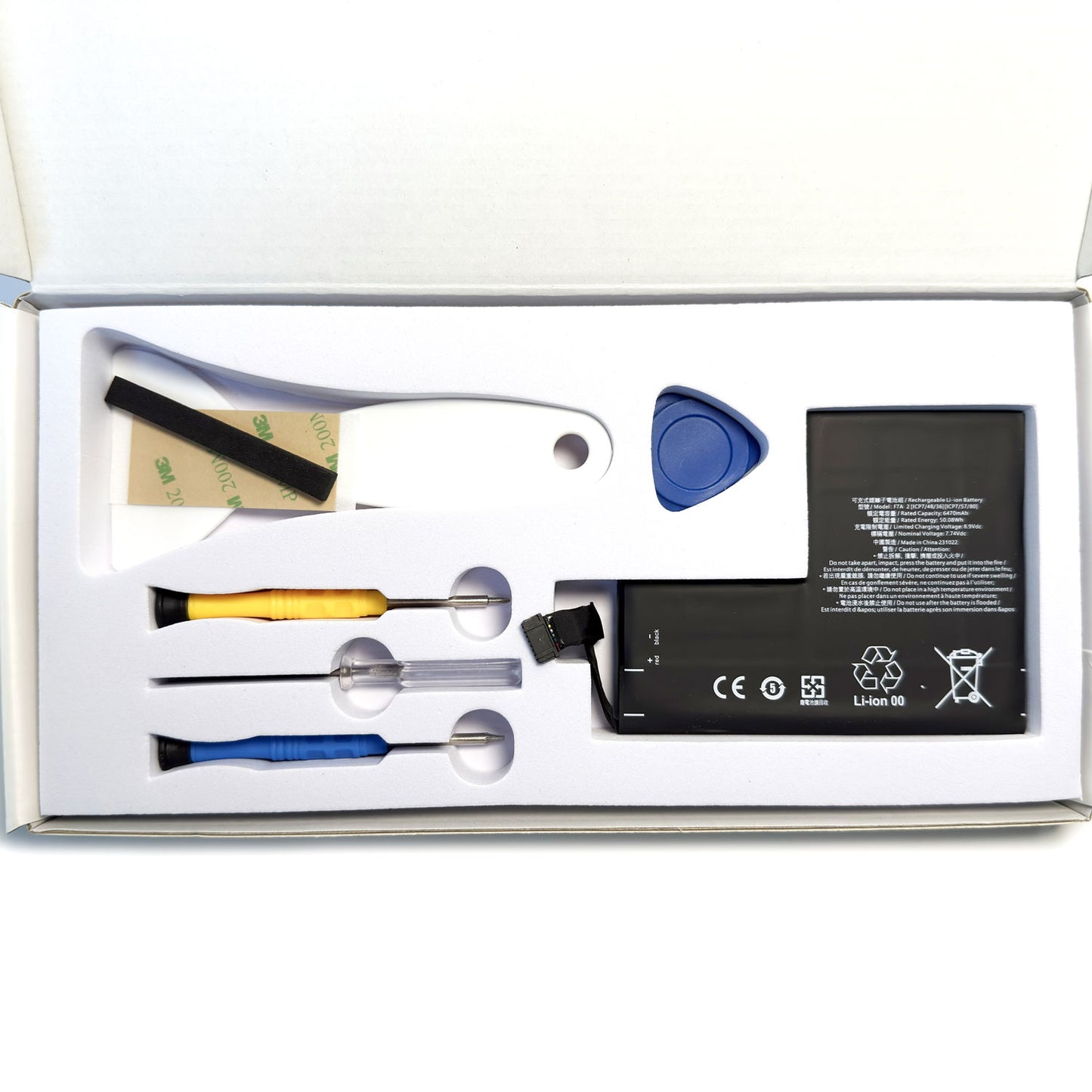 Steam Deck 50.08Wh F7A Replacement Battery Pack Compatible with Steam Deck Battery Accessories for Handheld Gaming PC 2(ICP6/48/36+ICP6/57/80)-2 [7.7V 6470mAh 4-Cell]