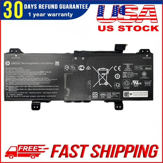 New Genuine GB02XL Battery Replacement for HP Chromebook x360 11 G2 EE (HSTNN-IB8W, L42550-2C1, L42583-005)
