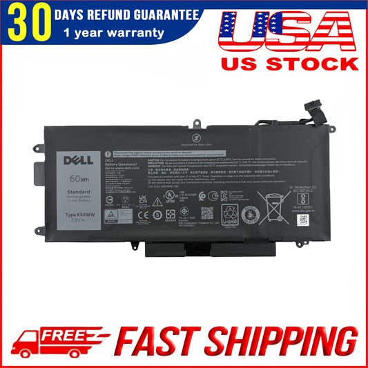 NEW Genuine Dell K5XWW Battery Replacement for Latitude 5289 2‑in‑1, E5289 2‑in‑1, 7389 2‑in‑1 Laptop