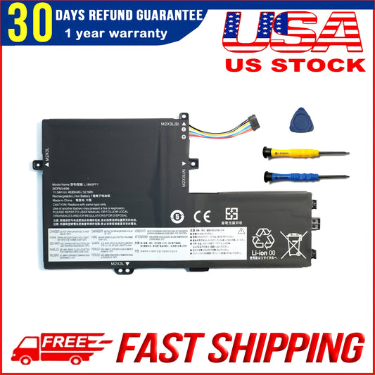 Genuine L18C3PF7 Laptop Battery Replacement for Lenovo IdeaPad S340-14API S340-14IIL S340-14IML S340-14IWL S340-15API S340-15API L18L3PF2 L18M3PF7 L18L3PF3 L18M3PF6 L18C3PF6 11.34V 52.5Wh 4630mAh