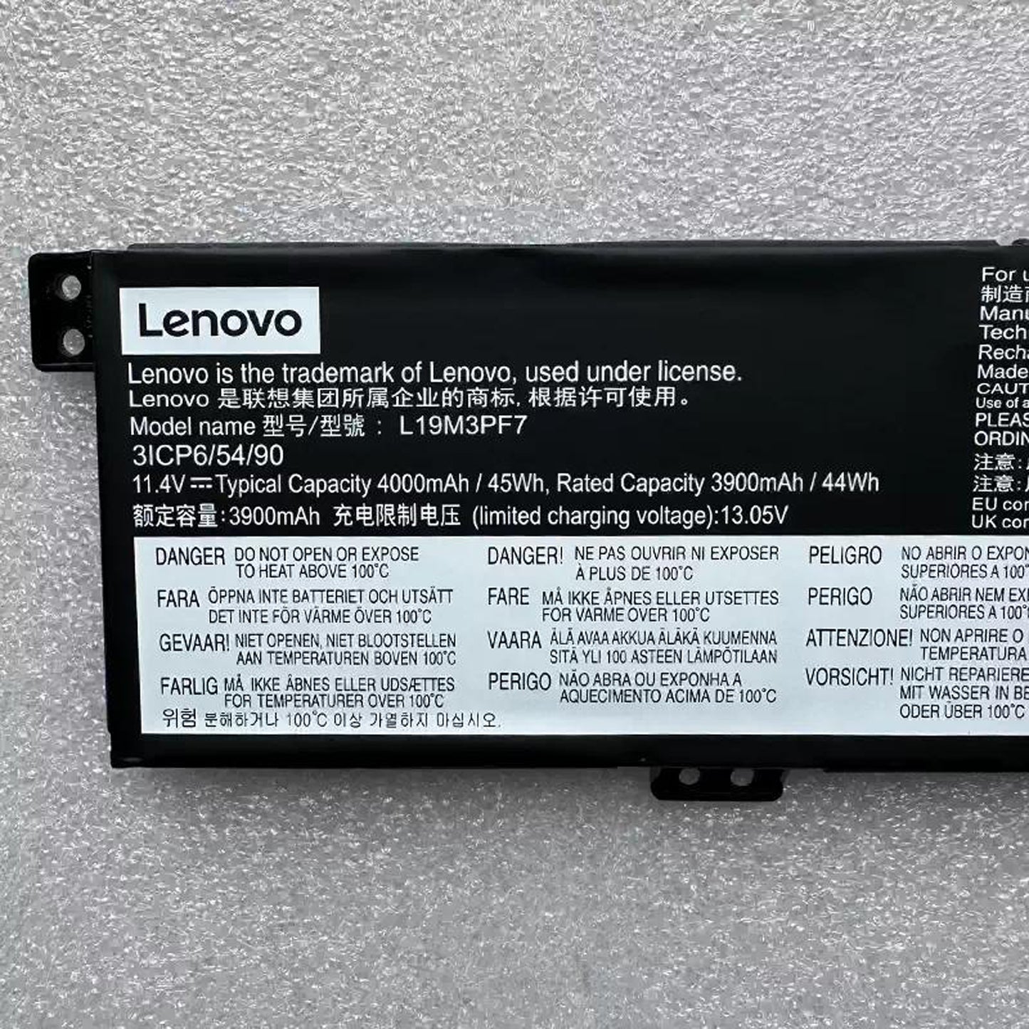 Genuine L19L3PF3 L19M3PF7 Battery For Lenovo IdeaPad Gaming 3i 15ARH05 15IMH05