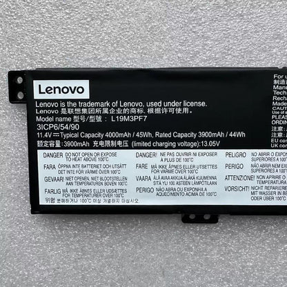 Genuine L19L3PF3 L19M3PF7 Battery For Lenovo IdeaPad Gaming 3i 15ARH05 15IMH05