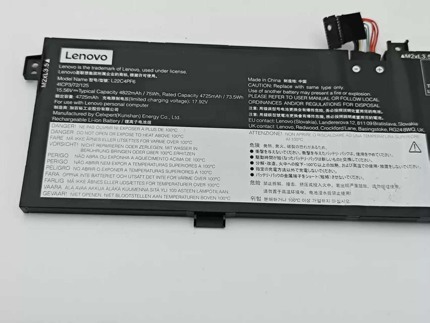 Genuine L22M4PF6 L22C4PF6 5B11K40866 Battery Replacement for Lenovo Yoga Pro 9 14IRP8 83BU Laptop