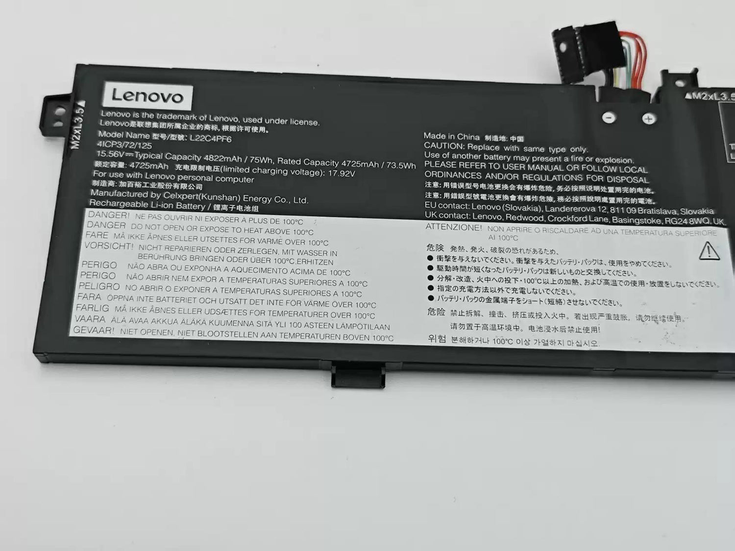 Genuine L22M4PF6 L22C4PF6 5B11K40866 Battery Replacement for Lenovo Yoga Pro 9 14IRP8 83BU Laptop