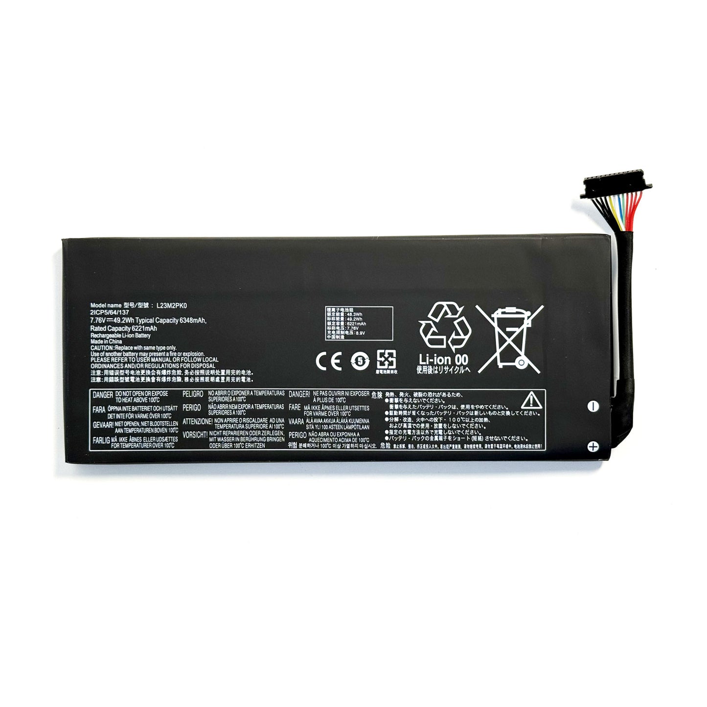 L23M2PK0 49.2wh Replacement for Lenovo Legion Go 8APU1 AMD Handheld Series(7.76V 49.2Wh)