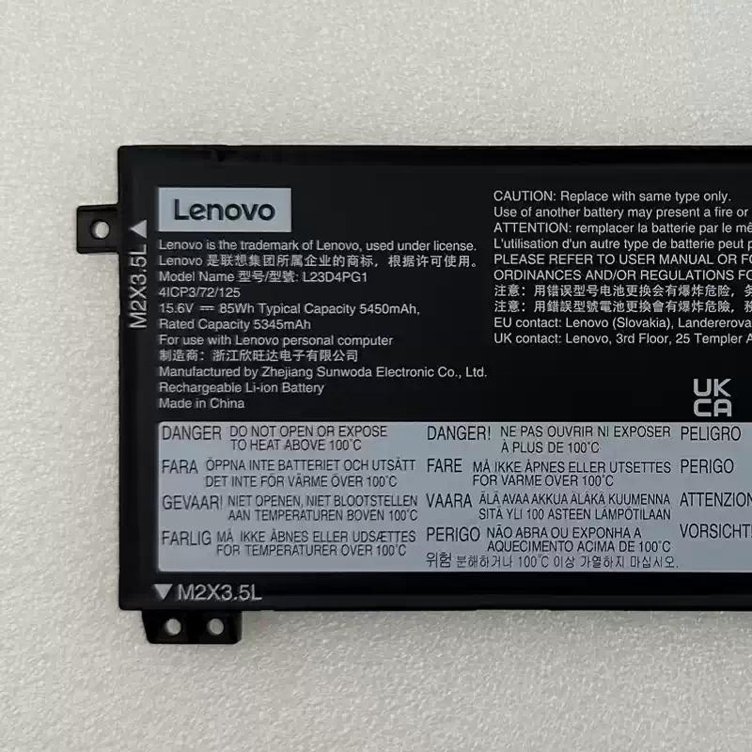 New Genuine L23D4PG1 L23N4PG1 L23X4PG1 Battery Replacement for Lenovo ThinkBook 14 G6+ 16 G6+ AHP IMH Laptop