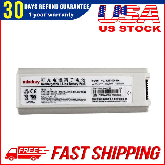 New LI23I001A Replacement Battery for Mindray Echographe M5 M7 M5T M7T M9 Portable Ultrasound System