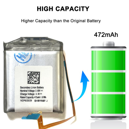 Genuine Battery EB-BR190ABY J 472mAh for Samsung Galaxy Buds Pro SM-R190 EP-QR190 /Galaxy Buds2 SM-R177 Earbuds Charging Case Box EP-QR177