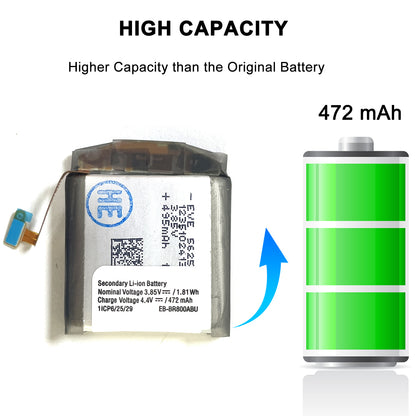 Genuine Battery Kit for Samsung Galaxy Gear S4 SM-R800 SM-R805 EB-BR800ABU 46mm Kit