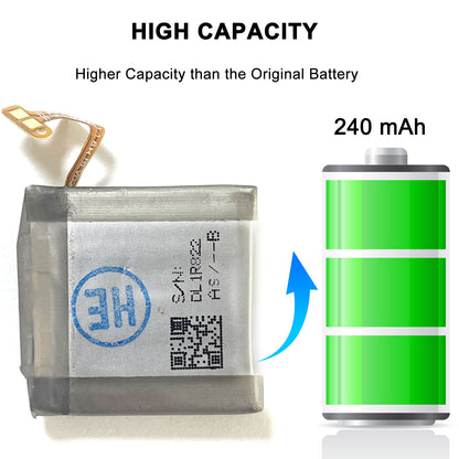 Genuine EB-BR880ABY Battery for Samsung Galaxy Watch 4 40mm SM-R860 SM-R865 / for Samsung Galaxy Watch 4 Classic 42mm SM-R880 SM-R885 with Repair Tools Set