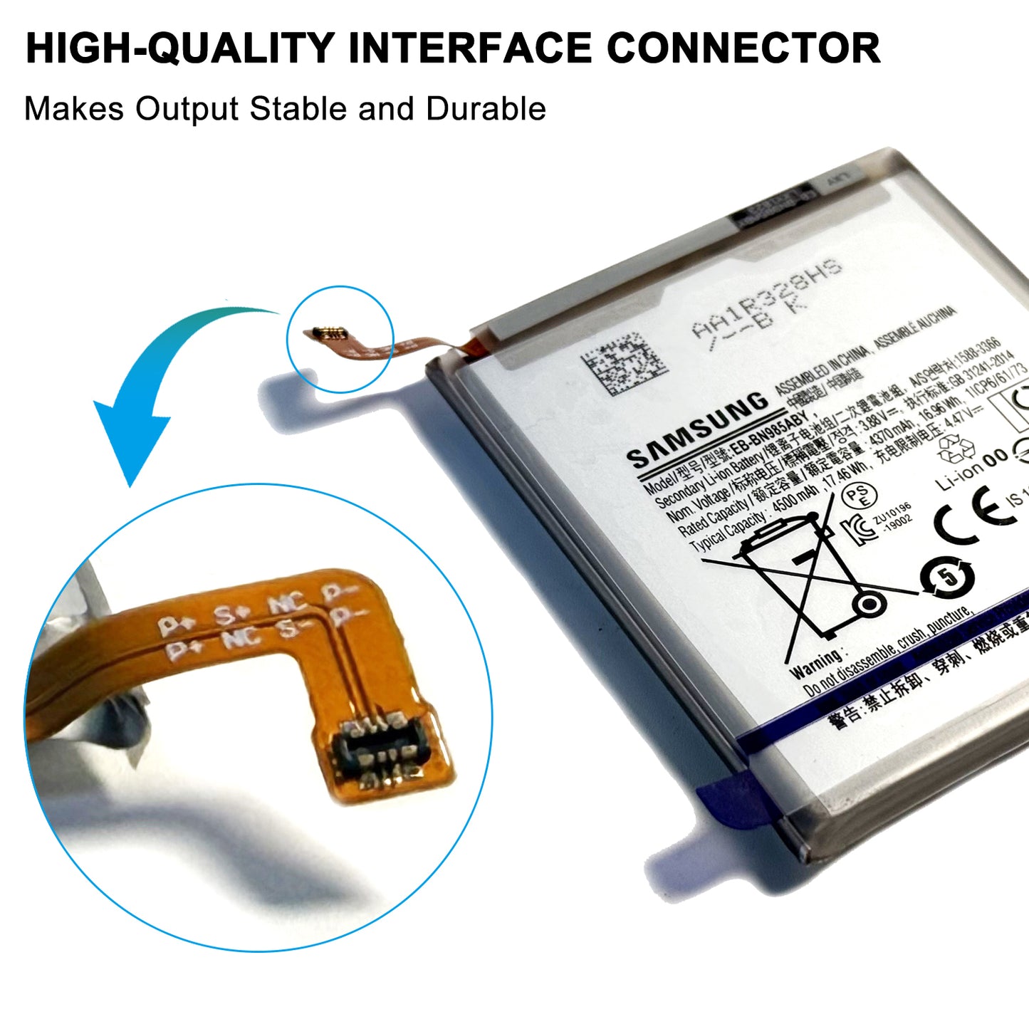 Genuine Battery EB-BN985ABY Compatible with Galaxy Note 20 Ultra 5G SM-N985F SM-N986F SM-N986B/DS with Repair Tool Kit