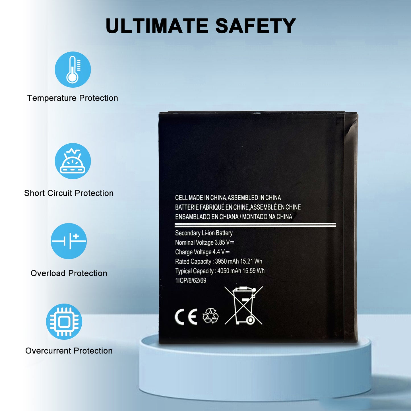 Genuine EB-BG715BBE Battery Replacement  for Samsung Galaxy XCover Pro SM-G715U1 SM-G715UZKDXAA SM-G715U SM-G715UZKDVZW SM-G715A Battery