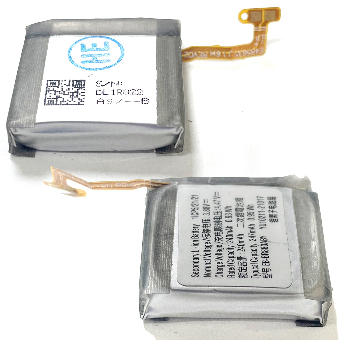 Genuine EB-BR880ABY Battery for Samsung Galaxy Watch 4 40mm SM-R860 SM-R865 / for Samsung Galaxy Watch 4 Classic 42mm SM-R880 SM-R885 with Repair Tools Set