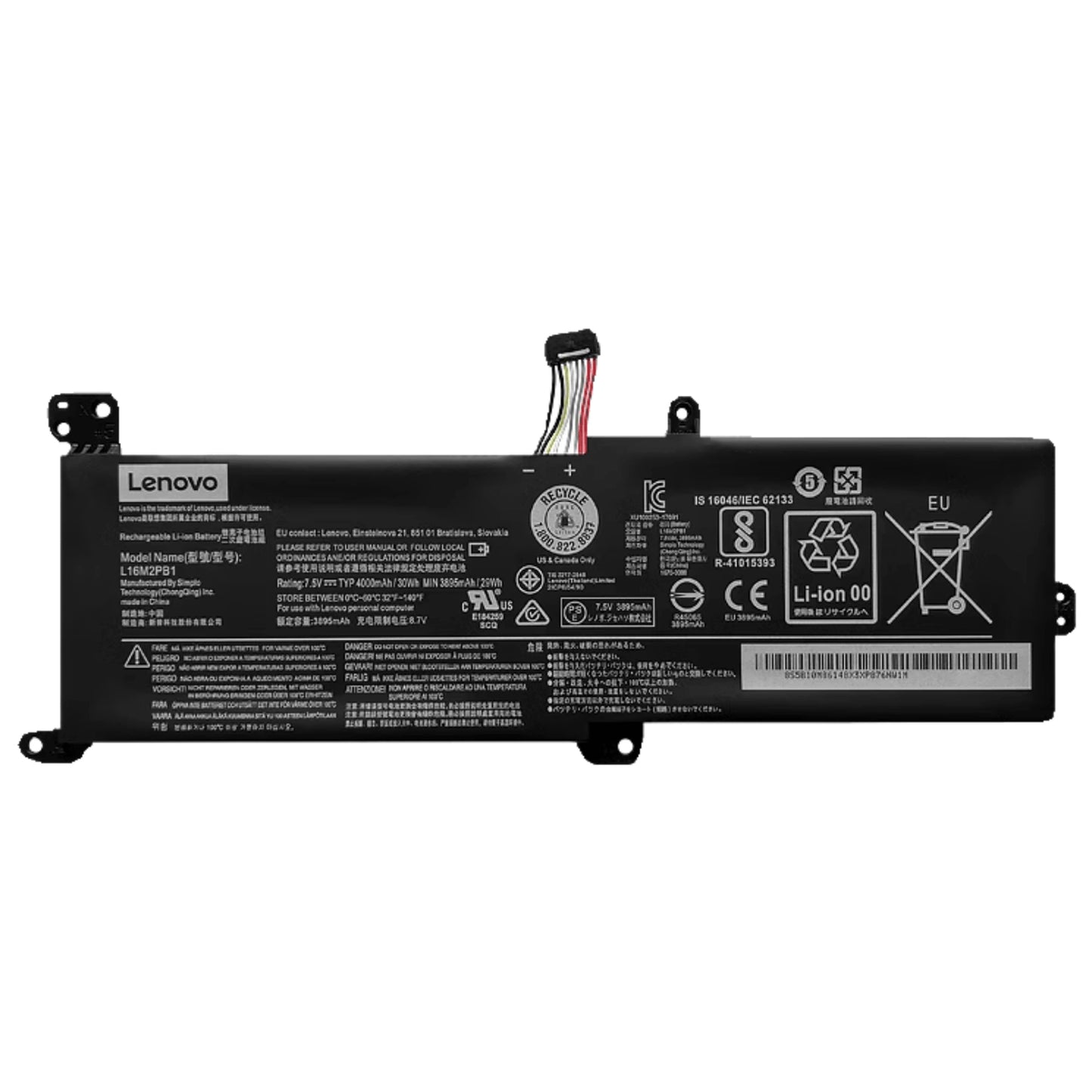 Genuine High-Quality L16M2PB1/L16L2PB2 Laptop Battery for Lenovo Ideapad 320 Series – 7.4V 30Wh