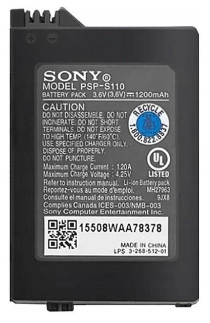 2400mAh 3.6V Replacement Battery for Sony PSP Slim 2000 2001 3000 – Rechargeable