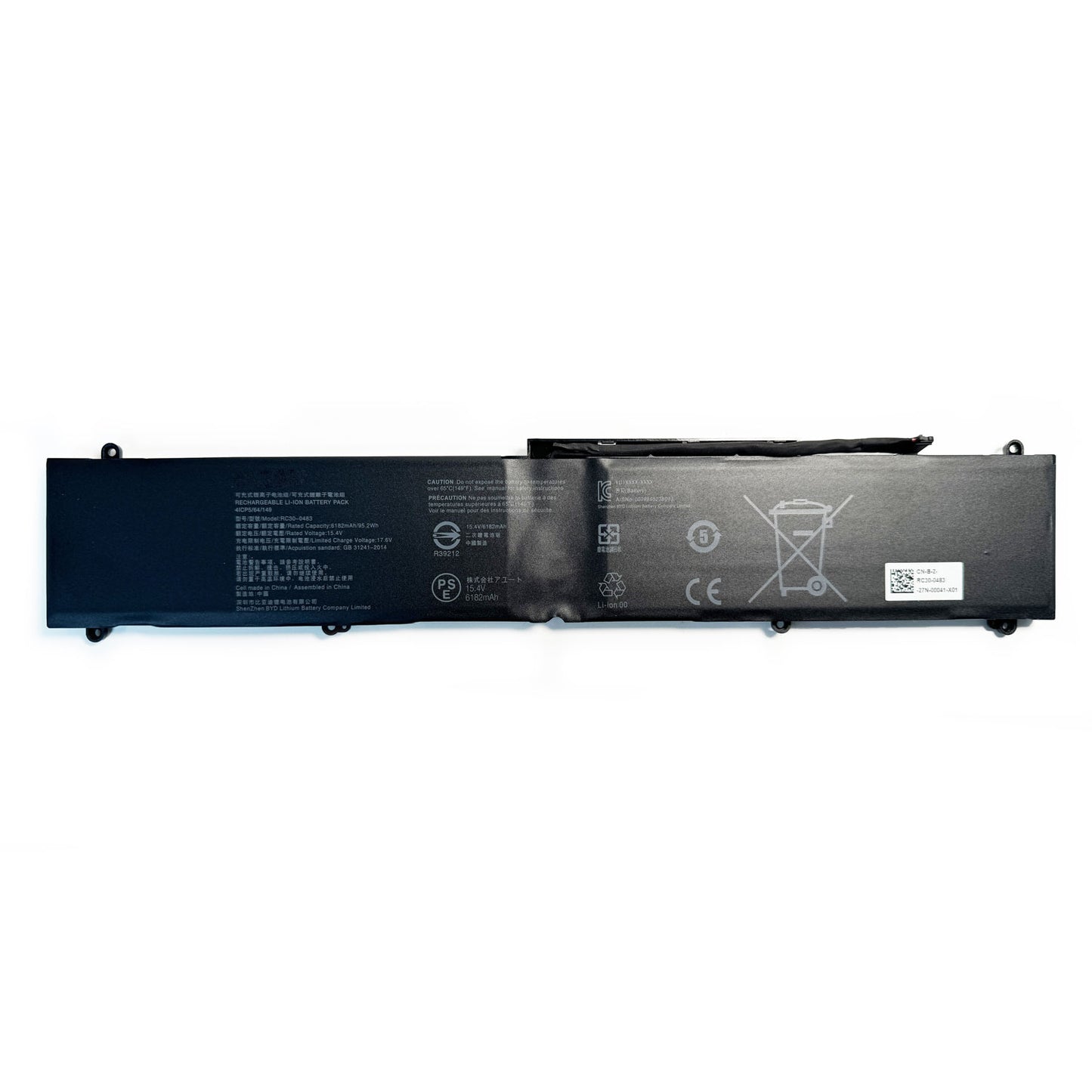 Genuine RC30-0483 Laptop Battery Replacement for Razer Blade 16" (2023) RZ09-0483x Blade 16" (2024) RZ09-0510x RZ09-0510SEN3-R3E1 RZ09-0510SWN3-R3W1 Series RZ09-0483 RZ09-0510 4ICP5/51/149 95.2Wh 6182mAh