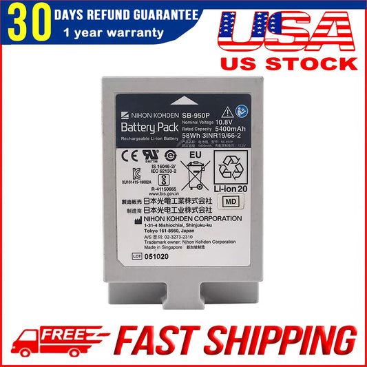 New Genuine SB-950P Battery Replacement for NIHON KOHDEN Lifescope G5 G7 CSM-1501 BSM-1700 Monitor