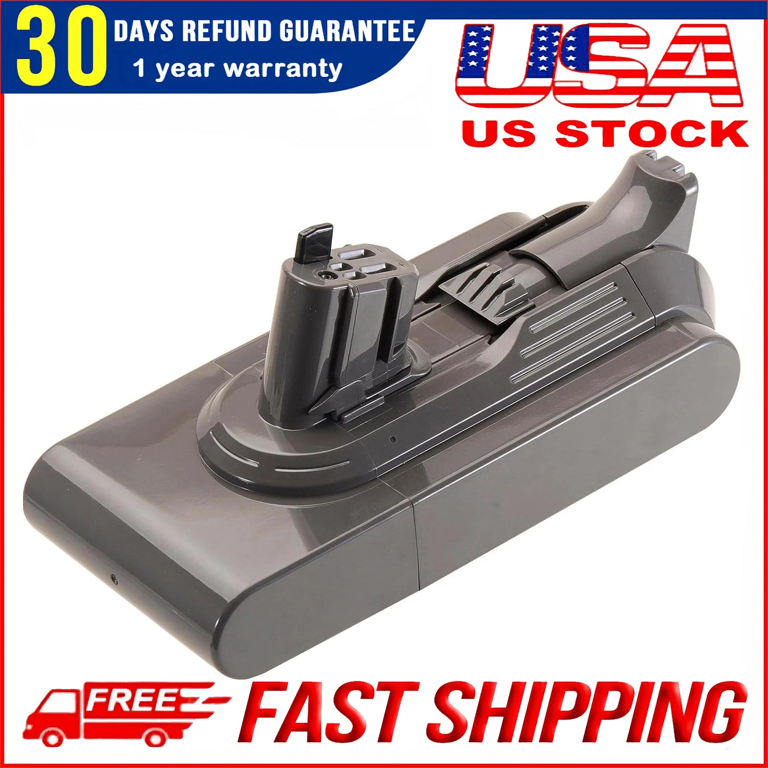 V11 4500mAh High‑Capacity Replacement Battery for Dyson V15 Detect Total Clean & V15 Detect Cordless Vacuum