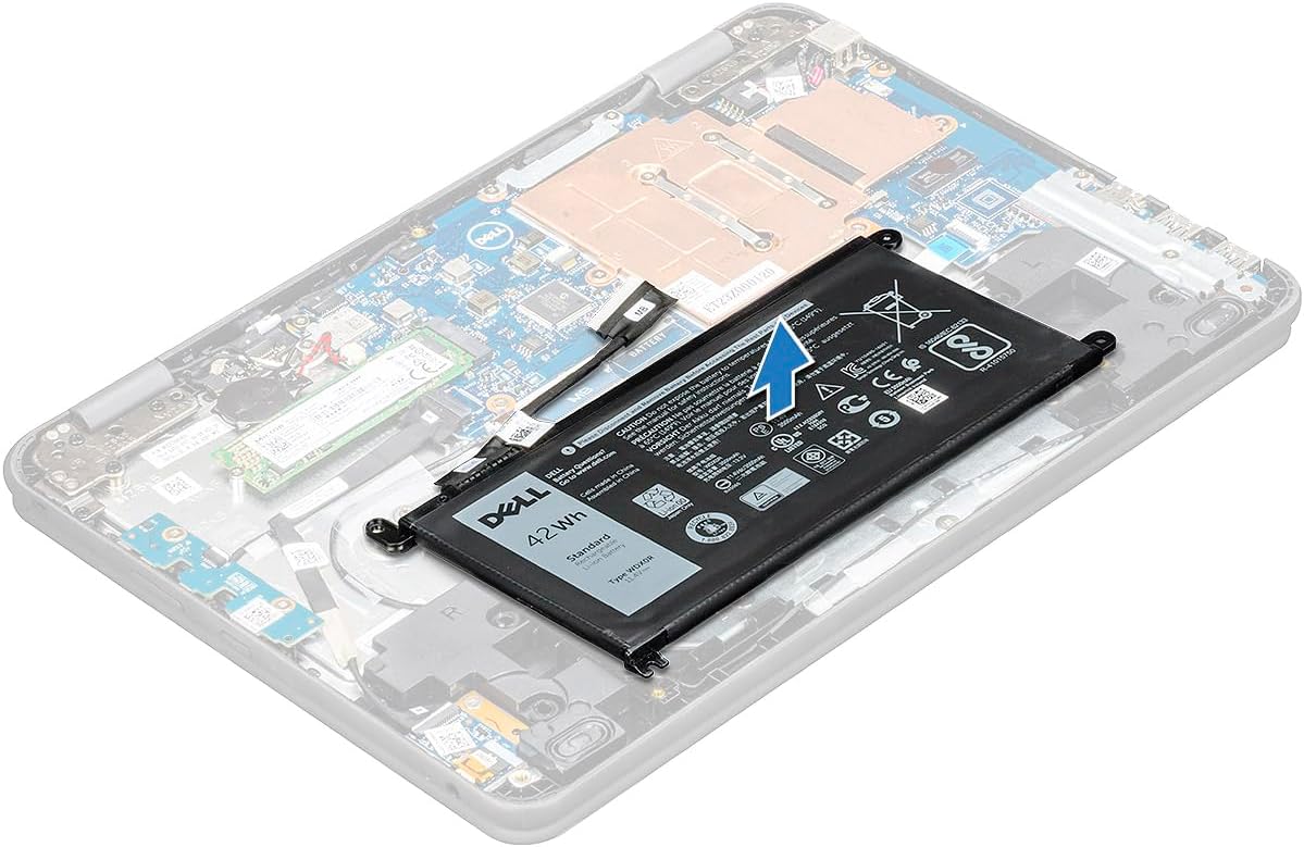 DELL WDX0R 11.4V 42Wh 3-Cell Notebook Battery For Dell Inspiron 5368 5378 5379 7368 7375 7378 7460 7472 5565 5567 5568 5570 5578 5579 7560 7569 7570 7572 7573 7579 7580 5765 5767 5770 Series Laptops