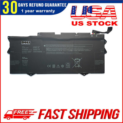 Genuine YM15G Laptop Battery Replacement for Dell XPS 13 9315 Series Notebook (Not for 9315 2-in-1) 0G9FHC G9FHC 0W6D4H W6D4H 11.55V 51Wh 4191mAh
