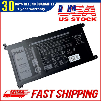 DELL YRDD6 Laptop Battery for replaceable Dell Inspiron 7586 5482 5485 5491 3310 2-in-1 3493 3582 3593 3793 5493 5593 5480 5590 5591 5594 5598 15 3583 3584 Vostro 3491 5481 5581 5490 5590 VM732