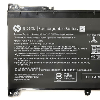 Genuine BI03XL ON03XL Laptop Battery for HP Stream 14-CB, 14-AX, 14-DS Series