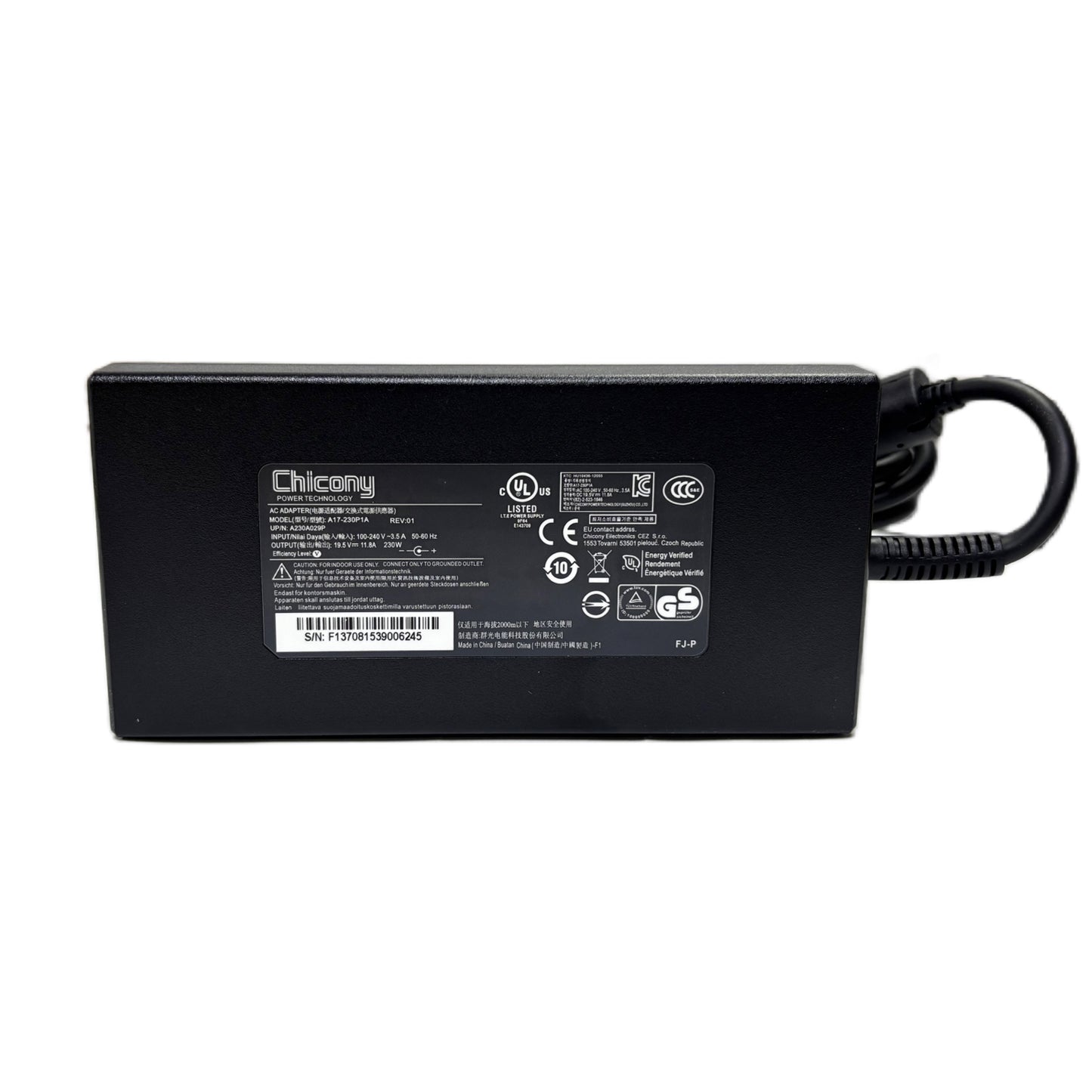 Genuine 240W Adapter Charger For MSI GE66 GE76 GE77 Vector WE76 A17-240P1A A20-240P2A US