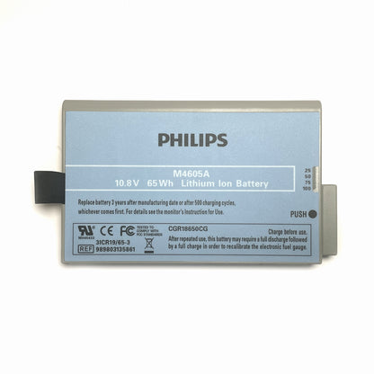 Genuine M4605A Battery for Philips MP20 MP30 MP40 MP50 MP60 MP70 MP80 MP90 Patient Monitor