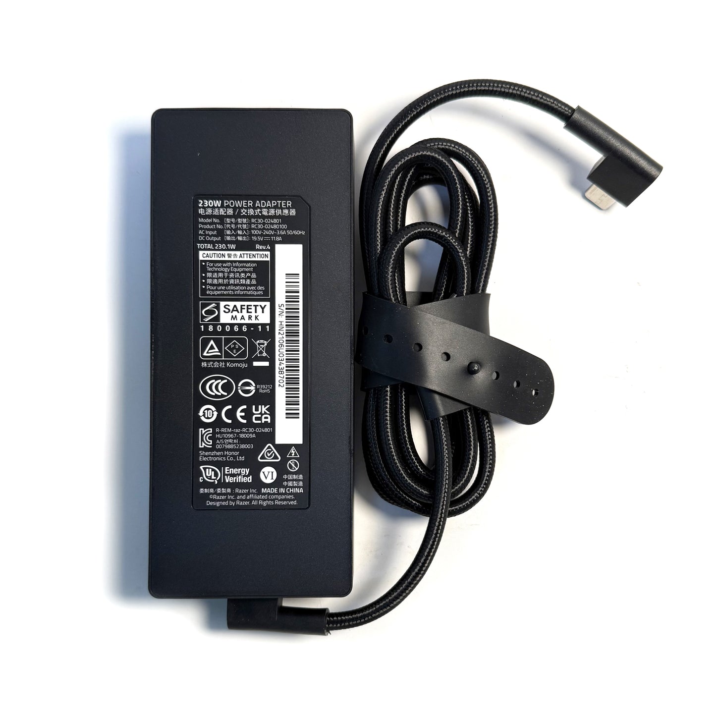 Genuine RC30-024801 230W Power Adapter for Razer Blade 14 15 17 RTX 3080 4070 Gaming Laptop