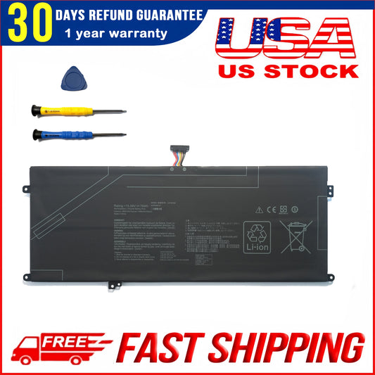 Genuine C41N2306 75Wh Battery for ASUS Vivobook S 16 M5606UA M5606NA & Zenbook 14 UX8406MA-PS99T Replacement