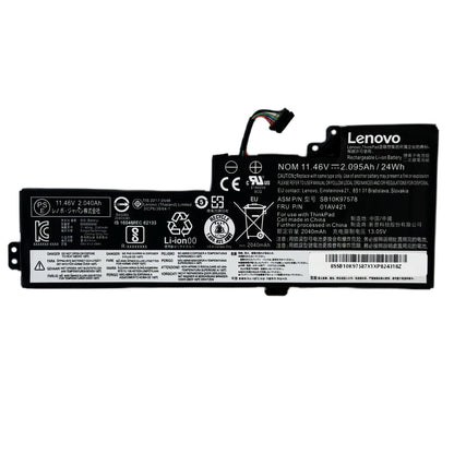 Genuine 01AV420 01AV421 01AV489 01AV419 Laptop Battery for Lenovo ThinkPad T470 T480 A475 A485 TP25 | 11.4V 24Wh