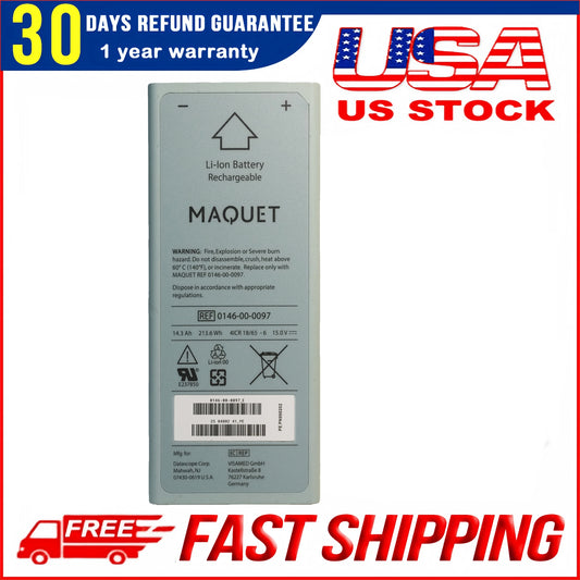 New Original REF 0146-00-0097 Battery Replacement for MAQUET CARDIOSAVE Hybrid Datascope Medical Device