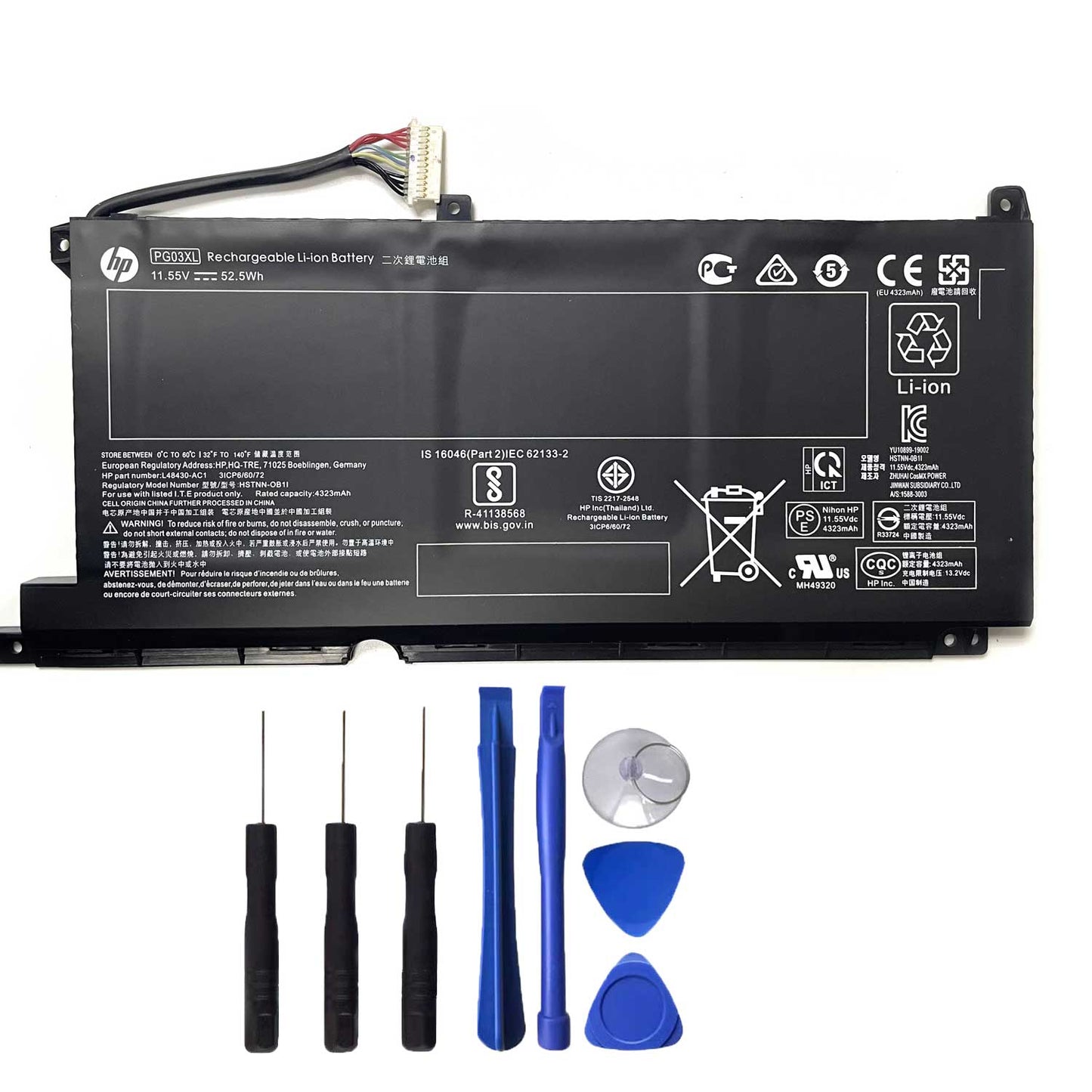  Genuine PG03XL Laptop Battery for HP Pavilion Gaming 15-DK 15-EC & OMEN 5X Series