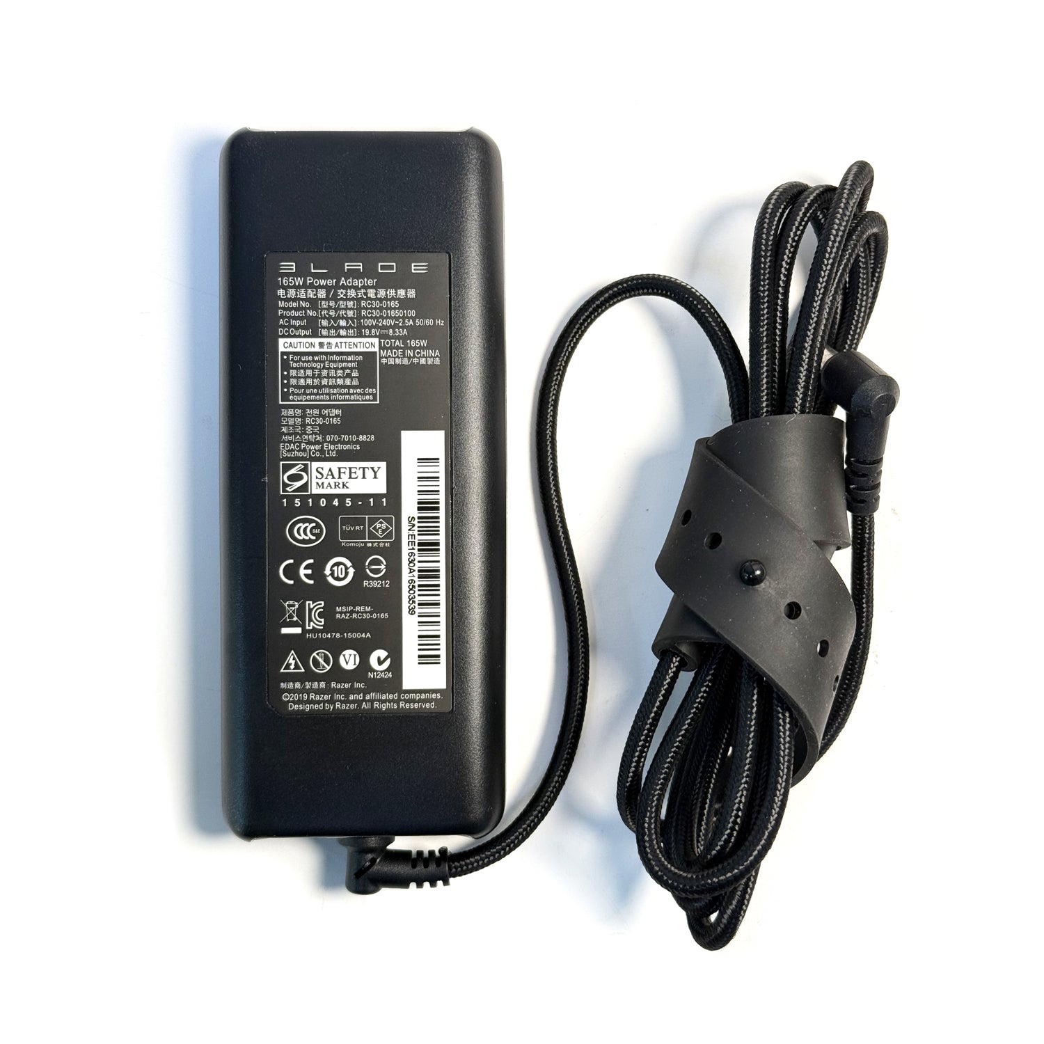  Genuine RC30-01650100 Adapter for Razer Blade Pro RZ09-0220 RZ09-0195 | 165W Charger