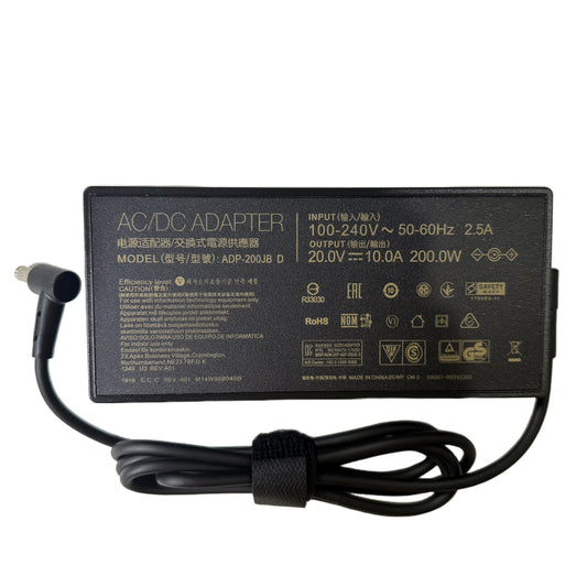 Genuine 20V 10A 200W AC Adapter Charger ADP-200JB D Compatible with ASUS ROG Zephyrus G15 GA503 GA503QM GA503QS GA503QR Gaming AC Adapter Charger