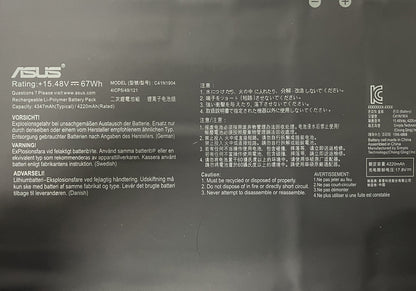 Genuine C41N1904 Battery for ASUS ZenBook UX363JA-XB71T S13 UX393EA UX371EA 67Wh