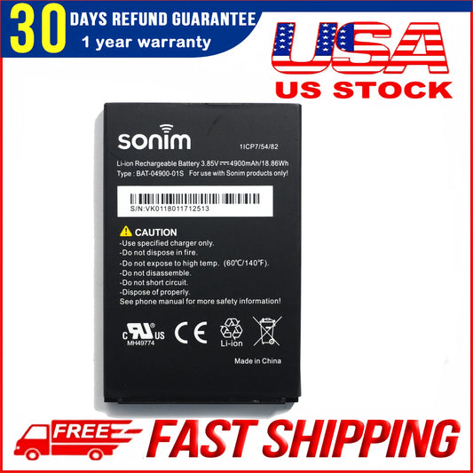 New Original Genuine BAT-04900-01S 4900mAh Battery Replacement for Sonim XP8 XP8800 Rugged Smartphone