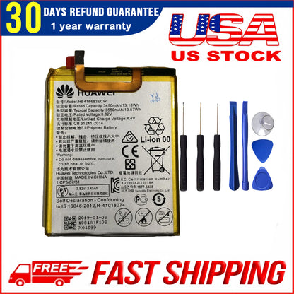 Genuine HB416683ECW Battery for Huawei Nexus 6P | 3450mAh Replacement with Pro Kit